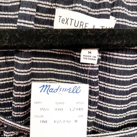 NWT Madewell‎ Textured Peasant Blouse - Picture 7 of 8
